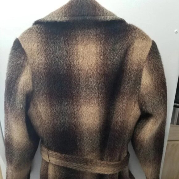 Vintage 100% Pure Mohair Belted Long Coat - Picture 16 of 16